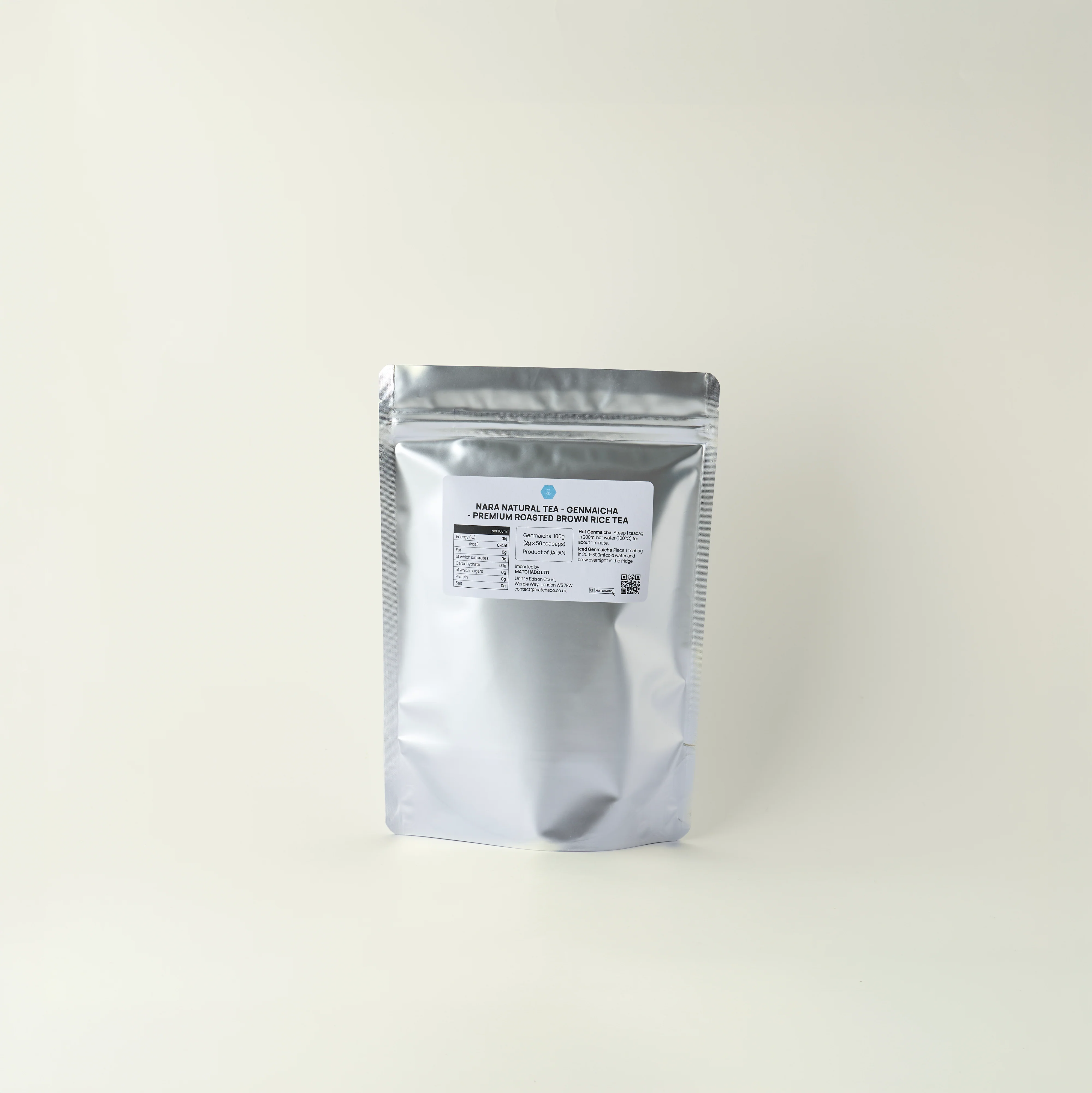 Nara Natural Tea - Genmaicha - Premium Roasted Brown Rice Tea - Image 4