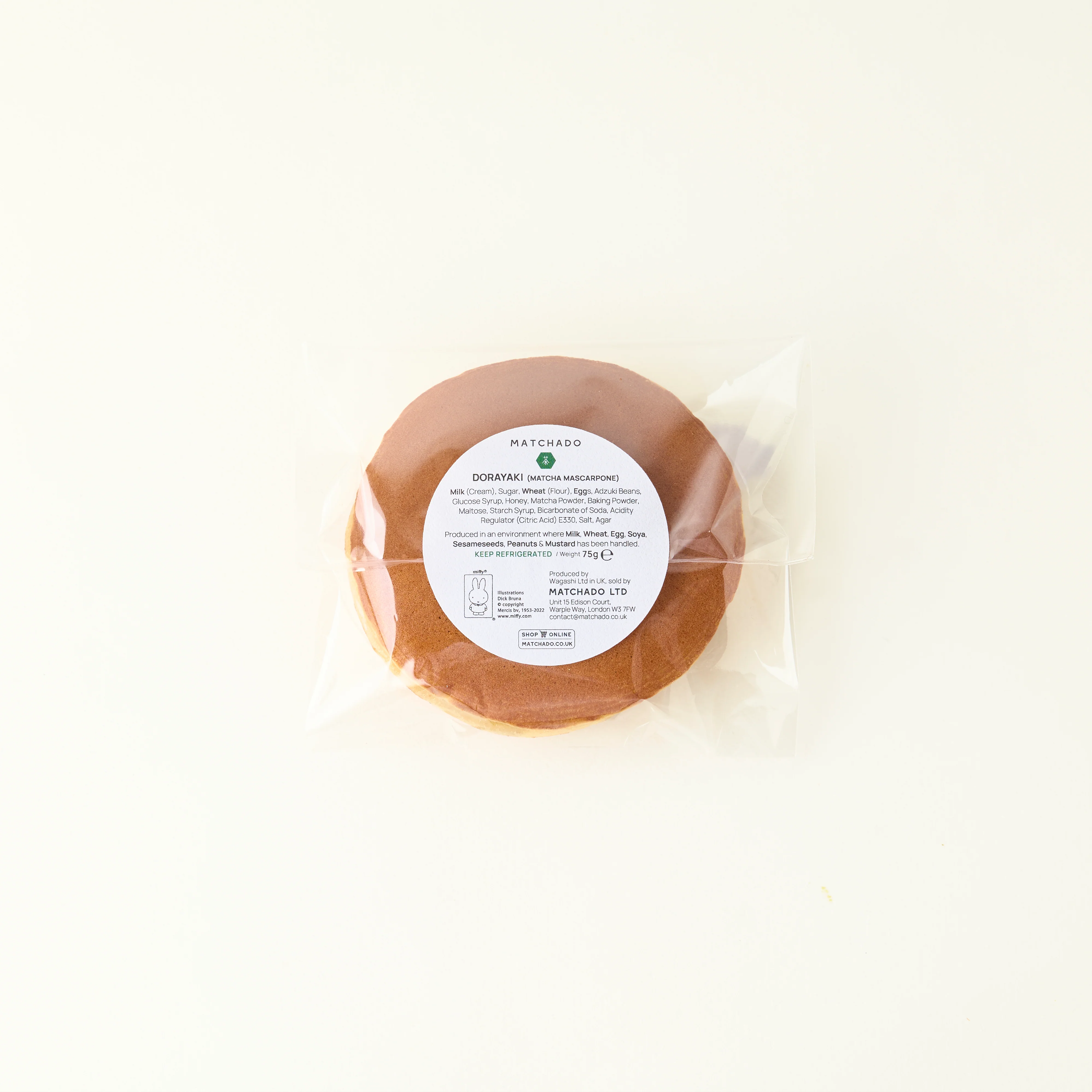 MATCHADO Miffy Matcha Cream Dorayaki - Japanese Sweet Pancakes with Matcha Mascarpone - Image 3