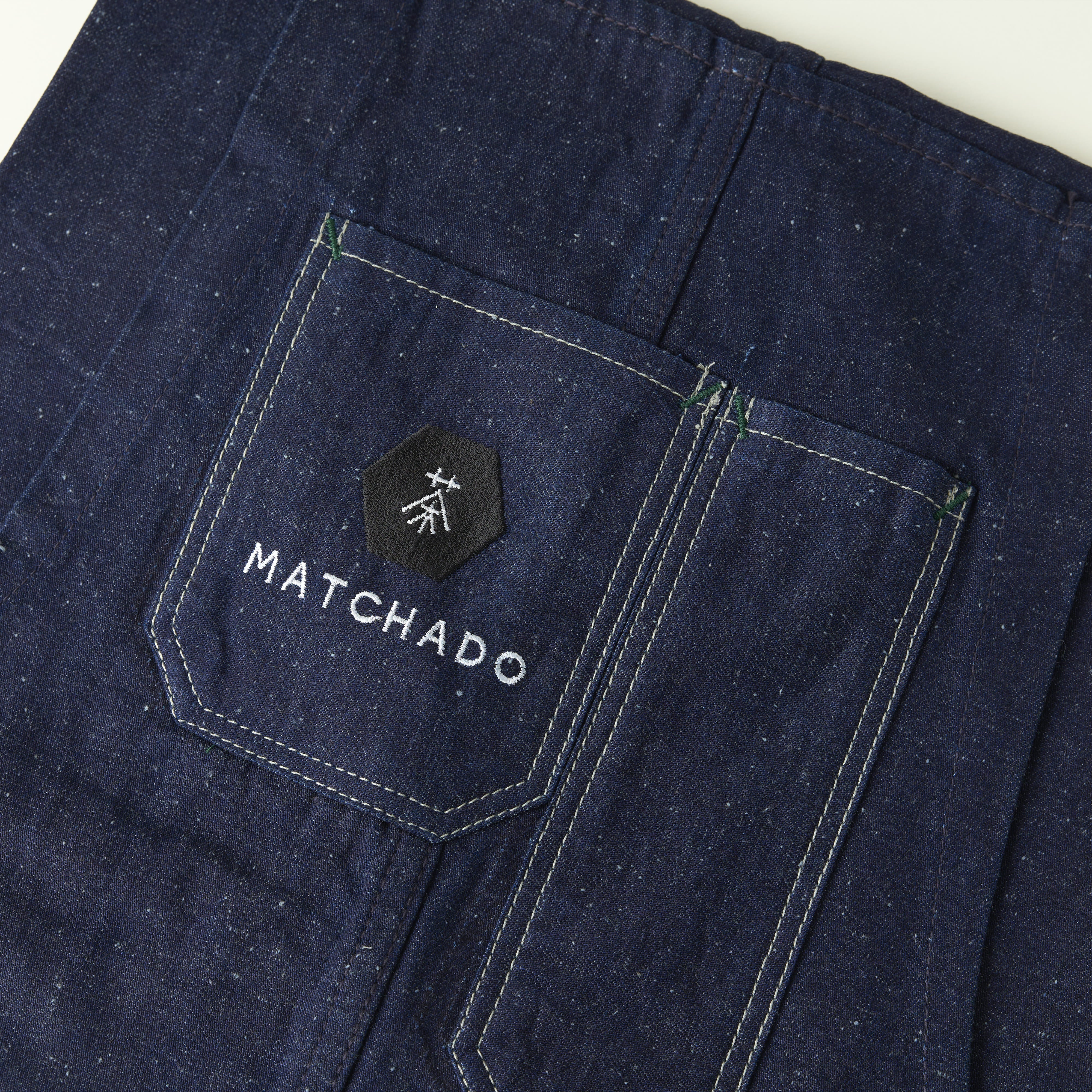 MATCHADO Japanese Denim Apron - Handmade in Okayama - Durable & Timeless Fade - Image 4