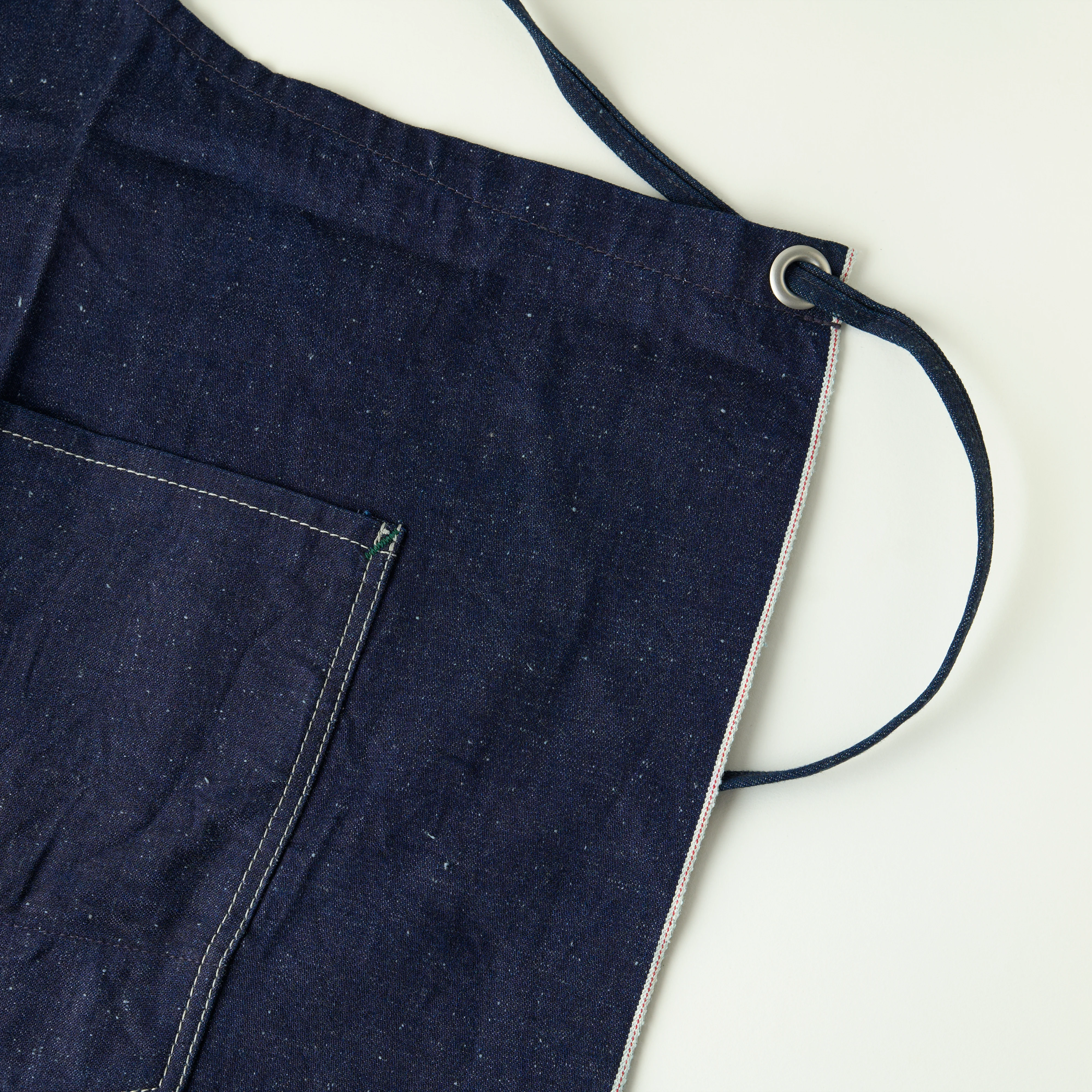 MATCHADO Japanese Denim Apron - Handmade in Okayama - Durable & Timeless Fade - Image 5