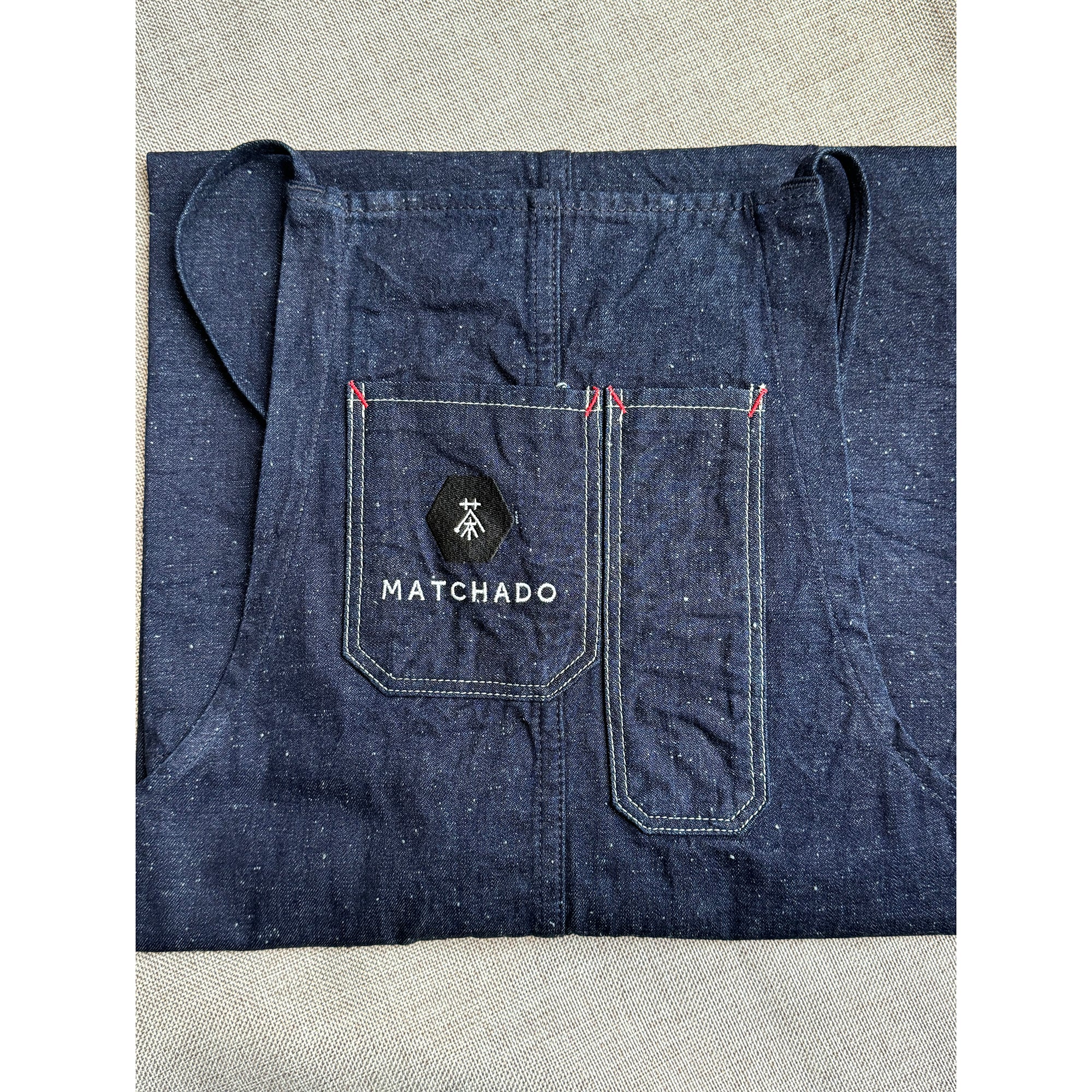 MATCHADO Japanese Denim Apron - Handmade in Okayama - Durable & Timeless Fade - Image 7