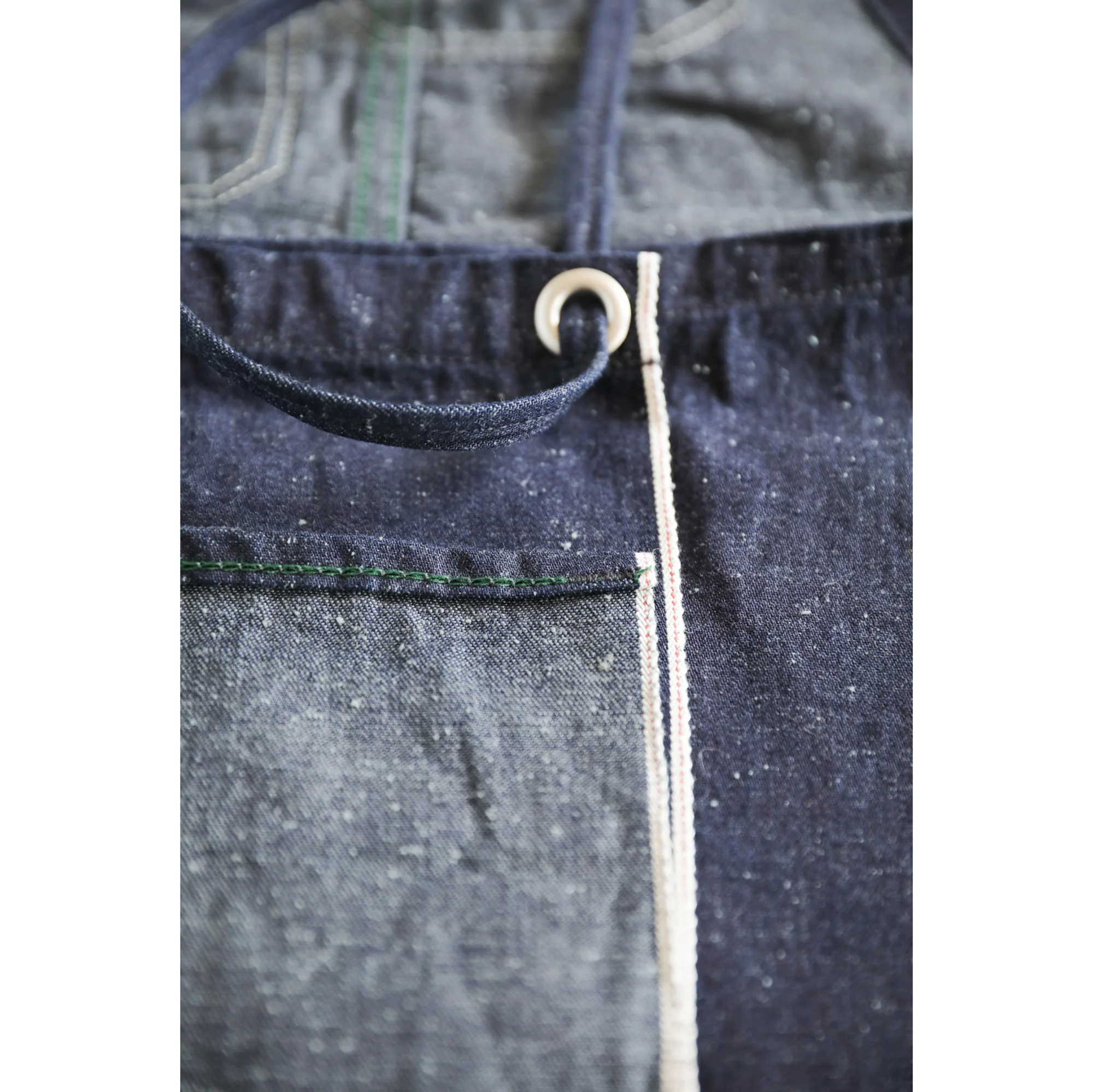 MATCHADO Japanese Denim Apron - Handmade in Okayama - Durable & Timeless Fade - Image 9