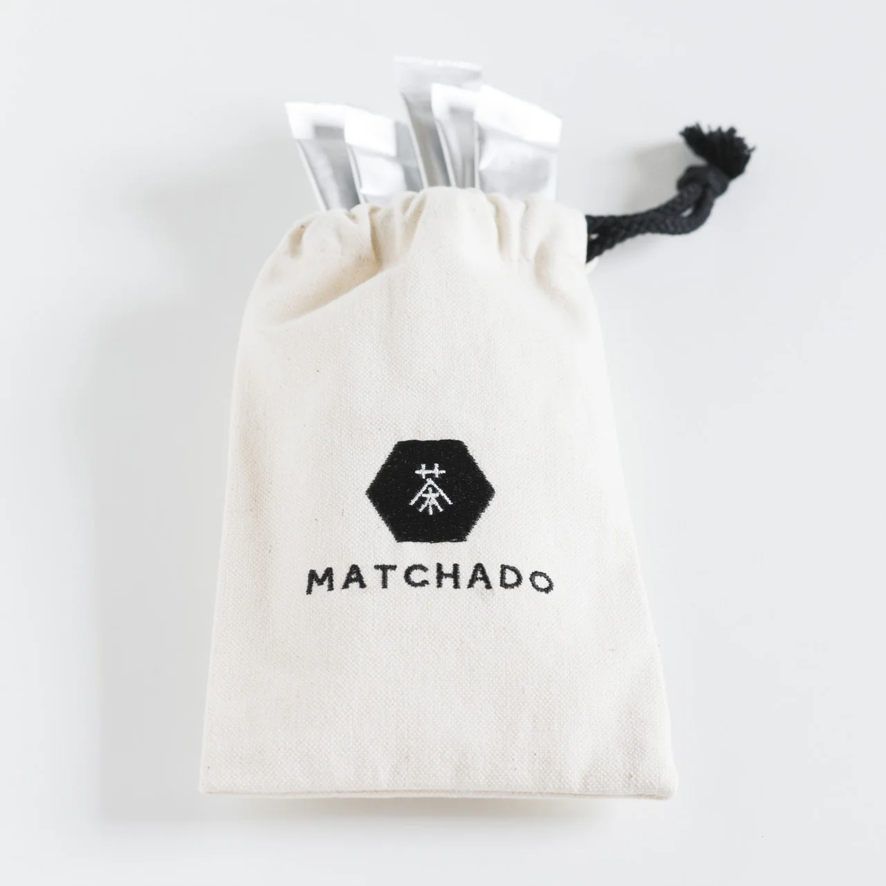MATCHADO Uji Matcha Sticks (10 Pack) - Tsujiki - On-the-Go with Kojima Cotton Pouch - Image 3