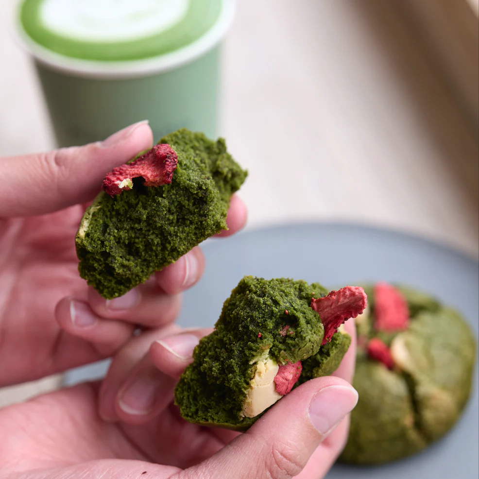 MATCHADO Matcha x Strawberry & White Chocolate Cookie (Wholesale) | 9 pcs per Pack - Limited Edition - Image 5